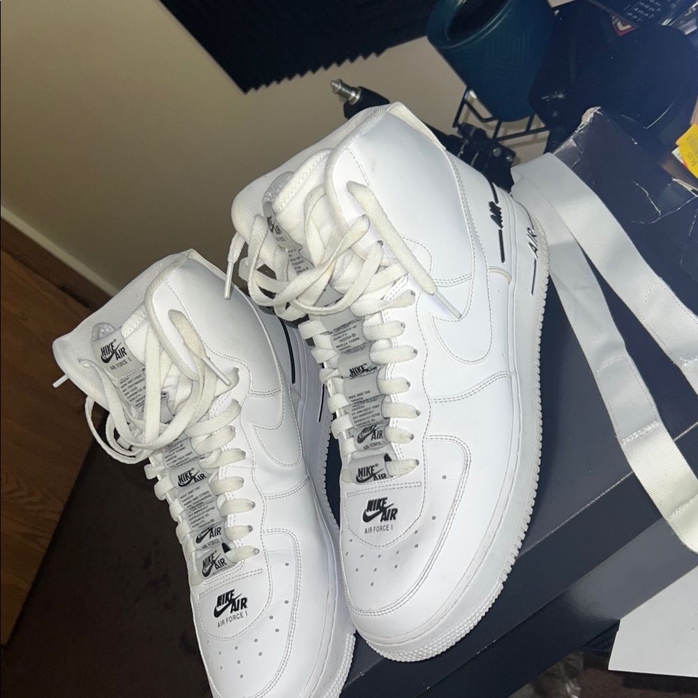 Nike White High-Top Sneakers